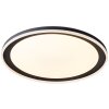Brilliant Pederson Ceiling Light LED black, white, 1-light source, Remote control