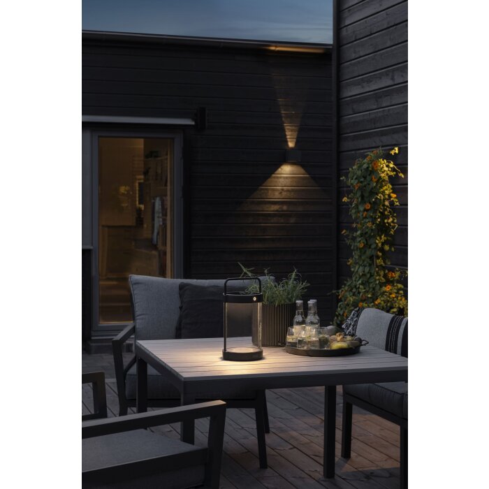 Konstsmide Crotone Solar table lamp LED black, 1-light source