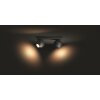 Philips Hue Buckram Ceiling Light LED black, 2-light sources, Remote control