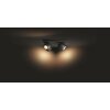 Philips Hue Buckram Ceiling Light LED black, 4-light sources, Remote control