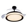 Philips Bliss ceiling fan LED black, 2-light sources
