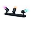 Philips WiZ IMAGEO Ceiling Light LED black, 3-light sources, Colour changer