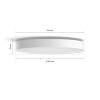 Philips Hue Enrave Ceiling Light LED white, 1-light source, Remote control