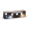 Philips Hue Buckram Ceiling Light LED white, 3-light sources, Remote control