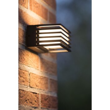 Lucide MALTA-LED Outdoor Wall Light black, 1-light source