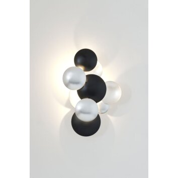 Holländer BOLLADARIA PICCOLO wall luminaires LED black, silver, 3-light sources