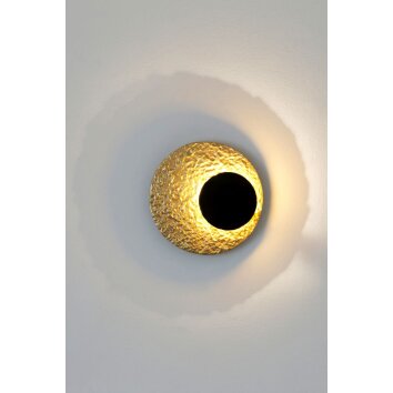 Holländer INFINITY Wall Light LED gold, black, 1-light source