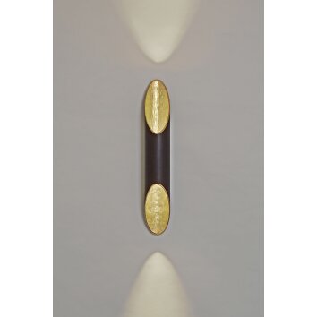 Holländer ORGANO Wall Light anthracite, gold, 2-light sources