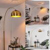 Lourinha arch lamp brass, black, 1-light source