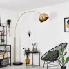 Lourinha arch lamp brass, black, 1-light source