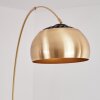Lourinha arch lamp brass, black, 1-light source