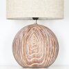 Lahnus Table lamp brown, Wood like finish, white, 1-light source
