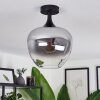 Azurara Ceiling Light clear, Smoke-coloured, 1-light source