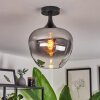 Azurara Ceiling Light clear, Smoke-coloured, 1-light source