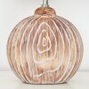 Lahnus Table lamp brown, Wood like finish, white, 1-light source