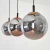 Recoutas Pendant Light black, 3-light sources