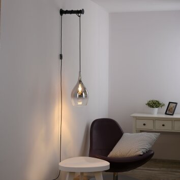 Paul Neuhaus PILUA Wall Light black, 1-light source