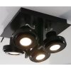 Steinhauer MEXLITE Ceiling light black, 4-light sources