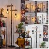 Bardhaman Floor Lamp Ecru, black, 2-light sources