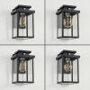 Tieva Outdoor Wall Light black, 1-light source, Motion sensor