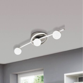 Eglo AQUINO Ceiling Light LED matt nickel, 4-light sources