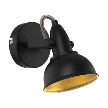 Eglo THORNTON Wall Light gold, black, 1-light source