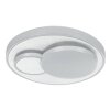 Eglo LEPRESO Ceiling Light LED aluminium, white, 1-light source