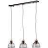 Brilliant Avia Pendant Light Light wood, black, 3-light sources