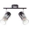 Brilliant Alia Ceiling Light black, 2-light sources