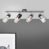 Brilliant Alia Ceiling Light black, 4-light sources
