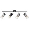 Brilliant Alia Ceiling Light black, 4-light sources