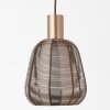 Brilliant Wallace Pendant Light Mocha, 3-light sources