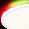 Brilliant Saltery Ceiling Light LED white, 1-light source, Remote control, Colour changer
