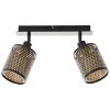 Brilliant Cheval Ceiling Light black, 2-light sources