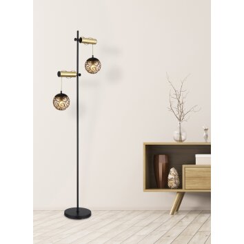 Globo FITZ Floor Lamp black, 2-light sources