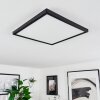 Folgares Ceiling Light LED black, 1-light source