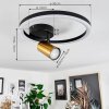 Reboleiro Ceiling Light LED black, 2-light sources