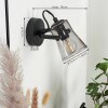 Trajouca Wall Light black, 1-light source