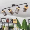 Azinhalinho Ceiling Light chrome, black, 4-light sources