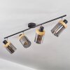 Azinhalinho Ceiling Light chrome, black, 4-light sources