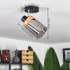 Azinhalinho Ceiling Light chrome, black, 1-light source