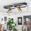 Reboleiro Ceiling Light LED black, 3-light sources