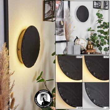Guadramil Wall Light LED black, 1-light source