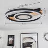Taboneira Ceiling Light LED Ecru, black, white, 1-light source