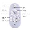 Leuchten-Direkt FLAT Ceiling Light LED white, 1-light source, Remote control