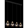 Globo POTTER Pendant Light brass, black, 4-light sources