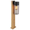 Globo ETSI path light Wood like finish, black, 1-light source