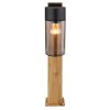 Globo ETSI path light Wood like finish, black, 1-light source