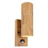 Globo STYLE Outdoor Wall Light Wood like finish, 2-light sources, Motion sensor