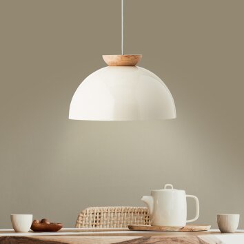 Brilliant Nalam Pendant Light Ecru, white, 1-light source